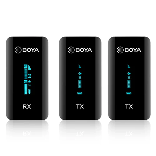BOYA BY-XM6-S2 Ultracompact 2.4GHz Dual-channel Wireless Camera Microphone (Open box new)