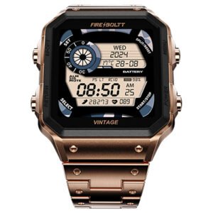 Fire-Boltt Vintage Smartwatch 39.1mm (1.54 inch) TFT Display, Stainless Steel Design, Bluetooth Calling - Open box