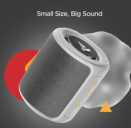 boAt Stone 352/358 Bluetooth Speaker with 10W RMS Stereo Sound, IPX7 Water Resistance, TWS Feature, Up to 12H Total Playtime, Multi-Compatibility Modes, Free Music Streaming on JioSaavn(Groovy Grey)(Open box new) - Image 6
