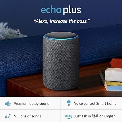 Echo Plus Alexa Speaker (2nd Gen) – Premium sound, powered by Dolby, built-in Smart Home hub - Black (Open box new) - Image 6