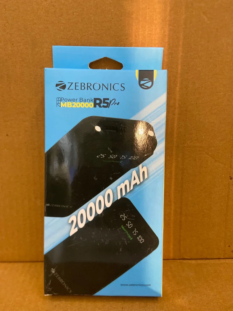 MB 20000 R5 Pro Zebronics Power Bank (Sealed pack) - Image 3