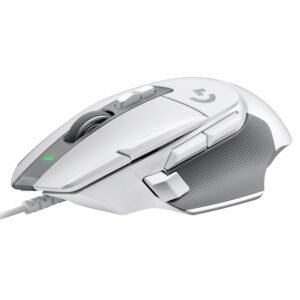 Logitech G502 X Wired Gaming Mouse - LIGHTFORCE Hybrid Optical-Mechanical Primary switches, Hero 25K Gaming Sensor, Compatible with PC/macOS/Windows - White (Sealed Pack)