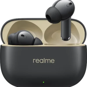 ealme Buds T300 with 12.4mm Driver, 30dB ANC, 360 Spatial Audio and 40 hours Playback Bluetooth (Stylish Black, True Wireless), (Open Box New)