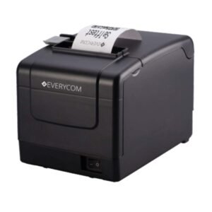 Everycom EC-901 80mm | 3 Inches USB+LAN Interface Thermal POS Receipt Printer (AUTO Cutter), Black (Open Box New)