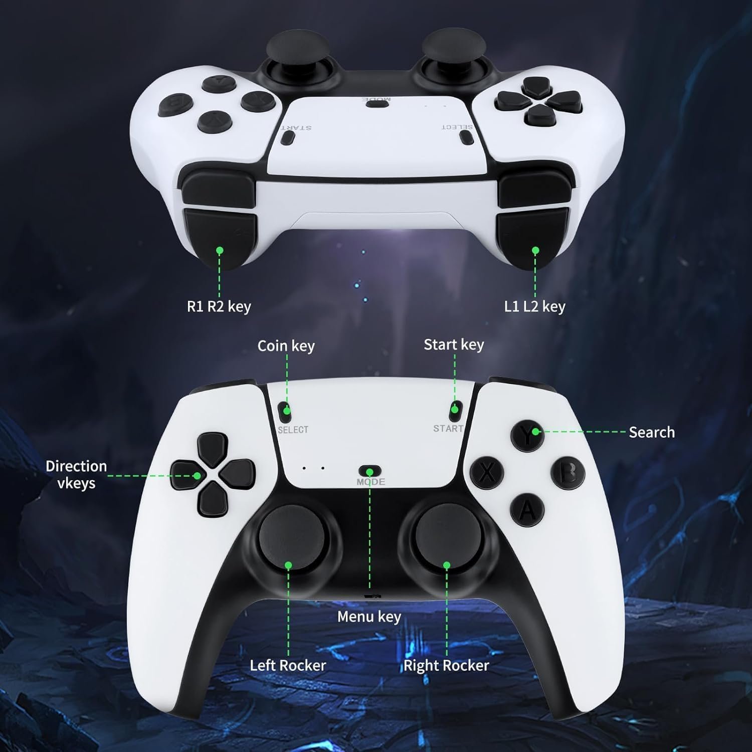 2.4G Wireless Gaming Controller – High-Sensitivity, Ergonomic Design for Enhanced Gameplay (Open Box New) - Image 2