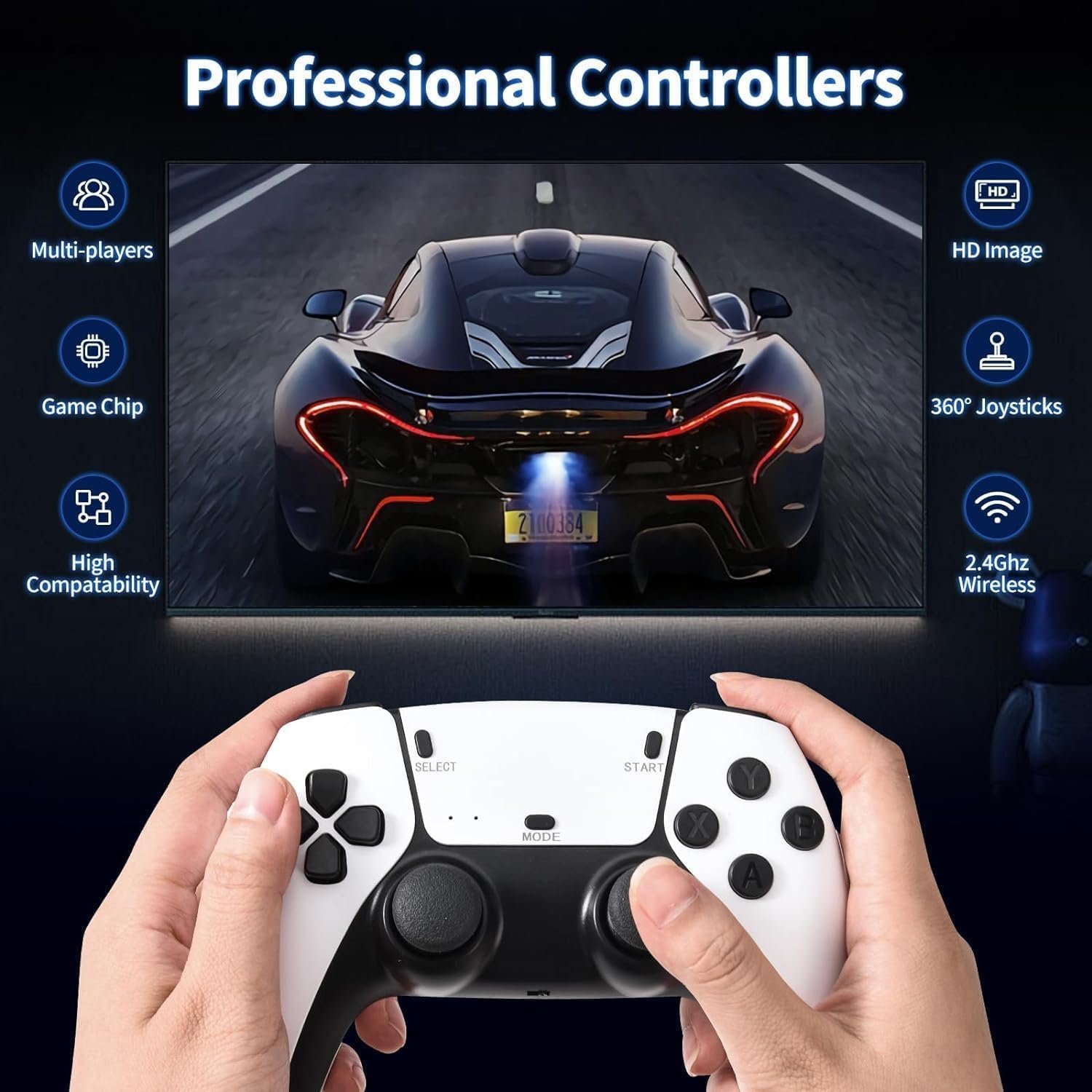 2.4G Wireless Gaming Controller – High-Sensitivity, Ergonomic Design for Enhanced Gameplay (Open Box New) - Image 3