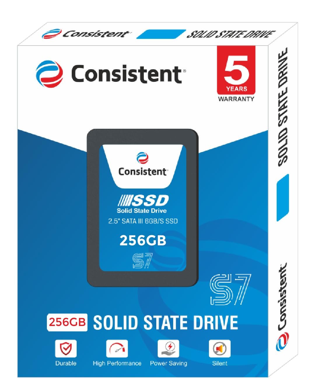 Consistent SSD 256GB 2.5 Inch SATA Internal SSD - Read: 550MB/s & Write: 500MB/s - Solid-State Drive (256, GB) - Image 2