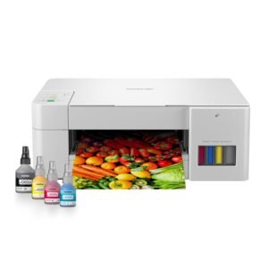 Brother Ink Tank DCP-T226 All in One (Print Scan Copy) Color Printer Best for Home, 64 MB, 150 Sheet Paper Tray, USB, Print Up to 7.5 K Pages in Black and 5 K in Color Each for (CMY),Free Installation
