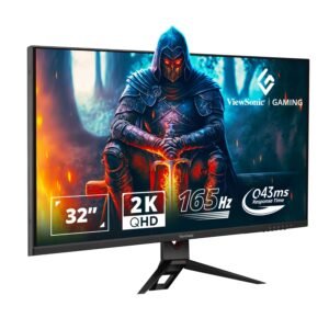ViewSonic VX3219-2K-PRO-2 81.28 Cm (32") QHD 2560x1440 IPS Monitor | 165Hz | 0.5 Ms Response time | DCI-P3 95%| sRGB 137% | 2- HDMI | 1 DP | Flicker-Free | Eye ProTech | Blue Light Filter