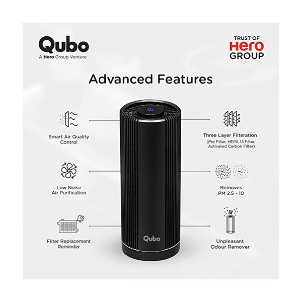 Qubo Car Air Purifier With 3 Layer Filtration - Image 4