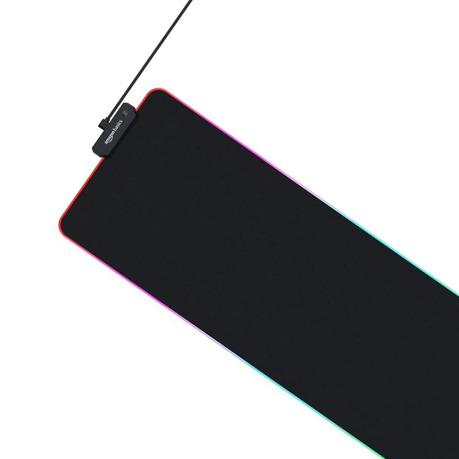 amazon basics RGB Light Gaming Mouse Pad Desk Mat for PC/Laptop | 11 Lighting Modes (7 Static & 4 Dynamic Modes) | Extended Keyboard Mouse Pad | Non-Slip Rubber Base | Embroidery Edges (Size - XL) (Open Box New) - Image 6