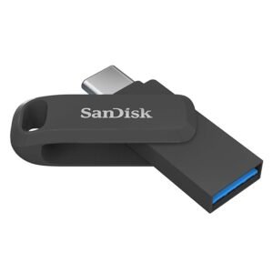 SanDisk Ultra Dual Drive Go Type-C 64GB, OTG, Upto 300MB/S,usb3.2_gen_1Pendrive, Black, (SDDDC3-064G-I46PD) (Open Box New) (Copy)