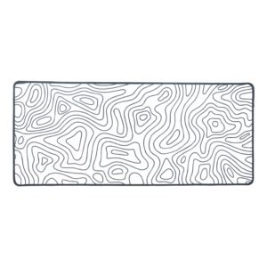 Large Gaming Mouse pad, Long XXL Extended Desk Table Mat Mousepad for Laptop PC Computer (White Dazzle)