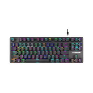 Cosmic Byte CB-GK-16 Firefly TKL Mechanical Gaming Keyboard | Per-Key RGB | 3 PIN Swappable Outemu Blue Switches | Upgraded with Detachable USB-C Port | Macro & Software Support - Black (Open Box New)