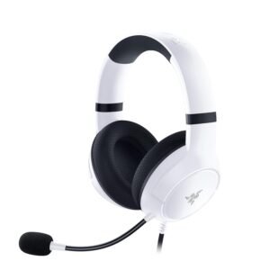 Razer Kaira X Wired Headset for Xbox Series X|S, Xbox One, PC, Mac & Mobile Devices: Triforce 50mm Drivers - HyperClear Cardioid Mic - Flowknit Memory Foam Ear Cushions - On-Headset Controls - White (Open Box New)