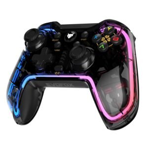 EvoFox One Universal Bluetooth Gaming Controller For PC, iOS, iPadOS, Android and PS4, Dynamic Rgb Lights Gamepad - Open Box