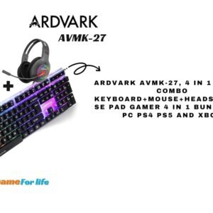 ARDVARK AVMK-27, 4 in 1 Combo | Gaming Keyboard and Mouse Combo - Open Box