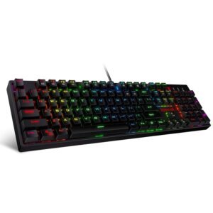 Redragon SU-RARA K582 RGB LED Backlit Mechanical Gaming Wired Keyboard - Open Box