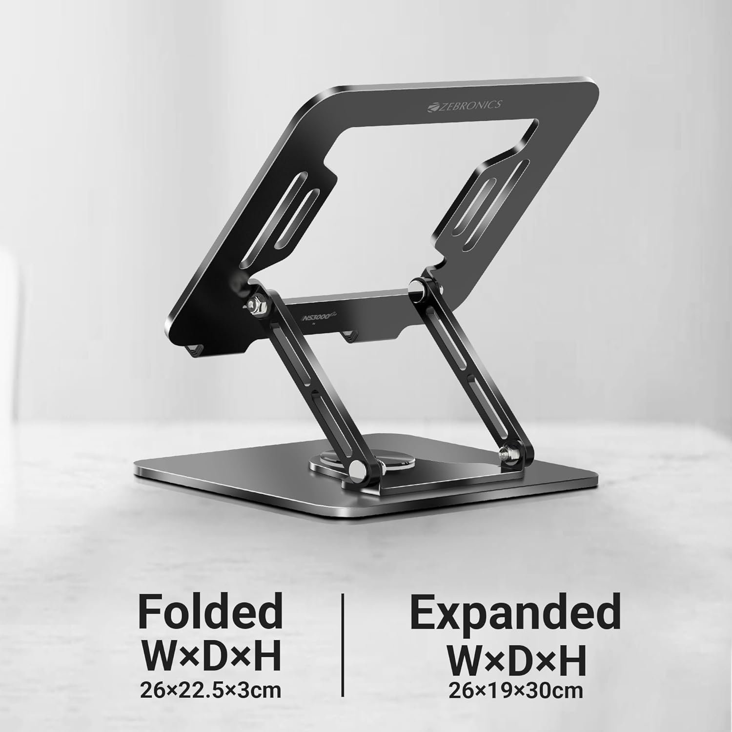 ZEBRONICS NS3000 PRO 360° Rotatable Laptop Stand - Open Box - Image 7