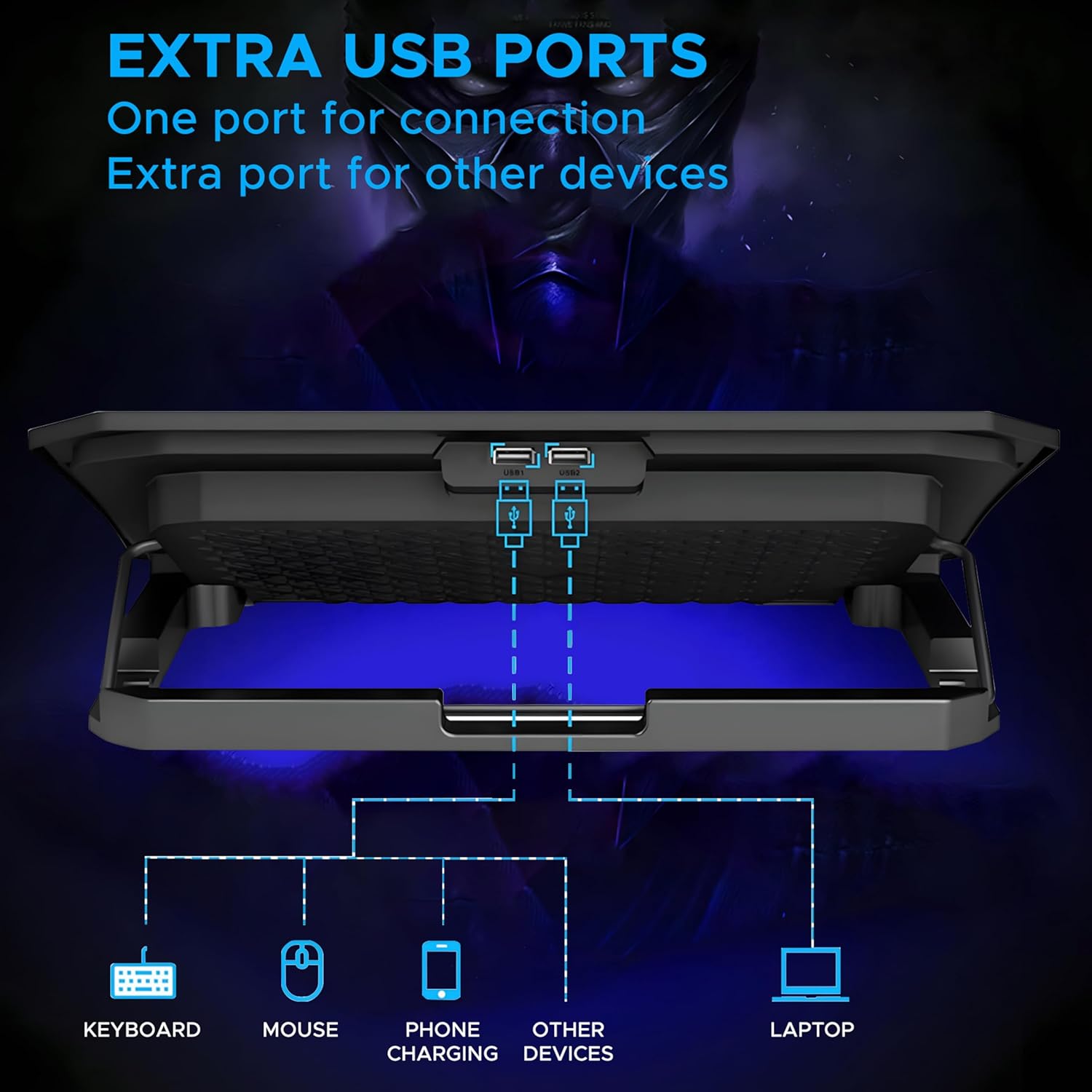 Ant Esports NC210 Gaming Laptop Cooler for 10–15.6 Inch Laptops... - Image 9