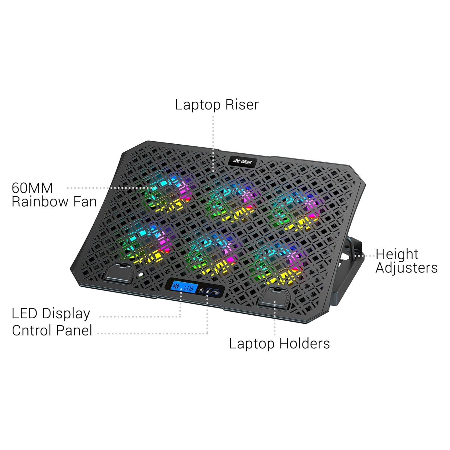 Ant Esports NC210 Gaming Laptop Cooler for 10–15.6 Inch Laptops... - Image 5