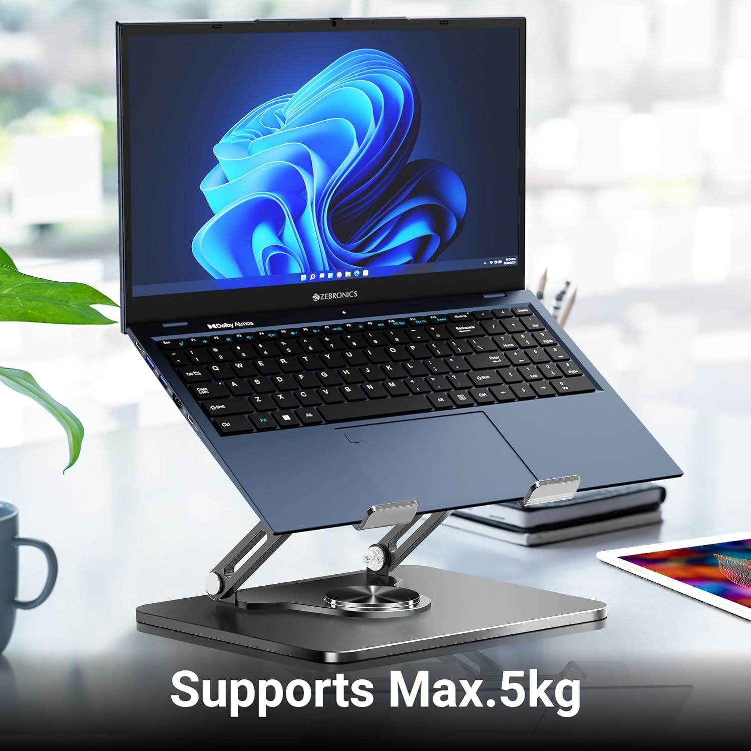 ZEBRONICS NS3000 PRO 360° Rotatable Laptop Stand - Open Box - Image 6