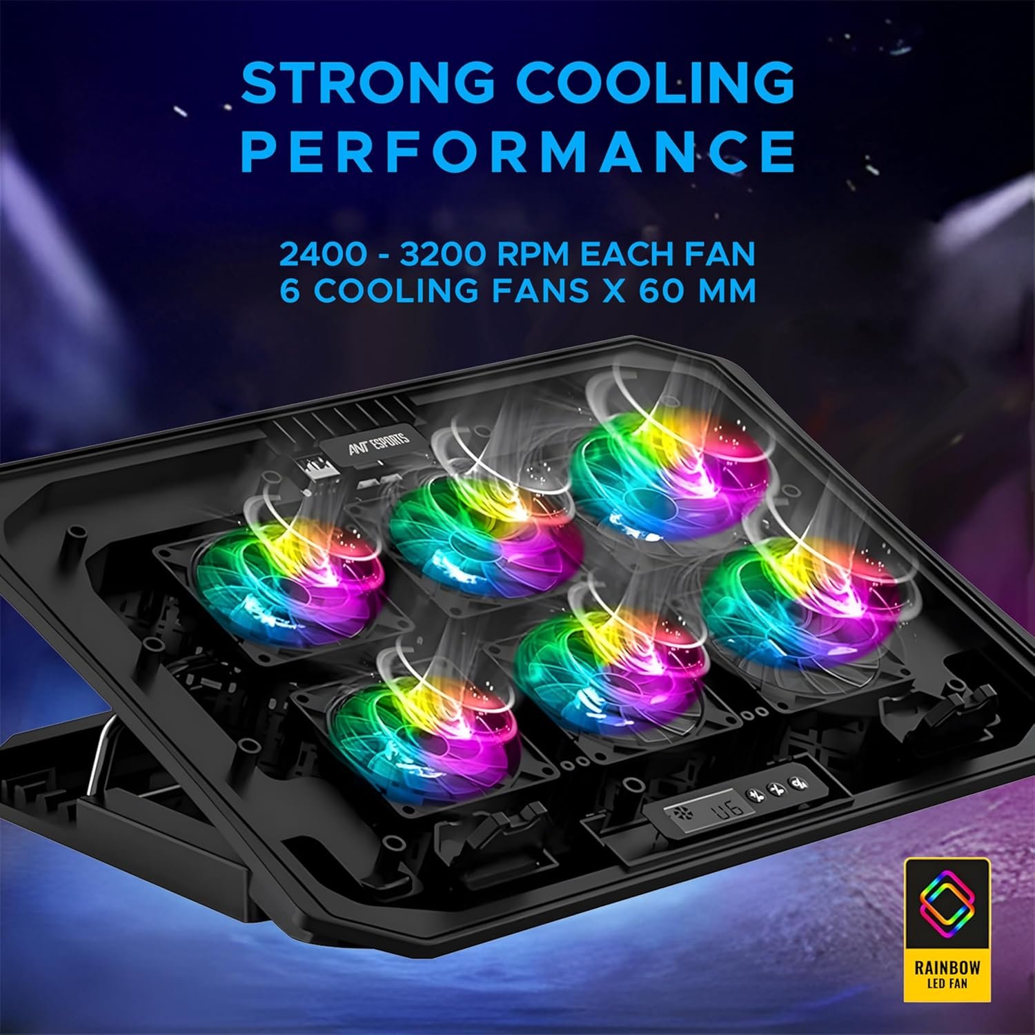 Ant Esports NC210 Gaming Laptop Cooler for 10–15.6 Inch Laptops... - Image 7