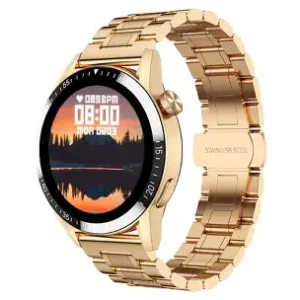 Fire-Boltt Ultimate 35.3mm (1.39) Stainless Steel Bluetooth Calling (Gold Strap, Free Size) - Open Box