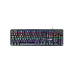 Cosmic Byte CB-GK-13 Neon Rainbow Backlit Mechanical Keyboard with Brown...