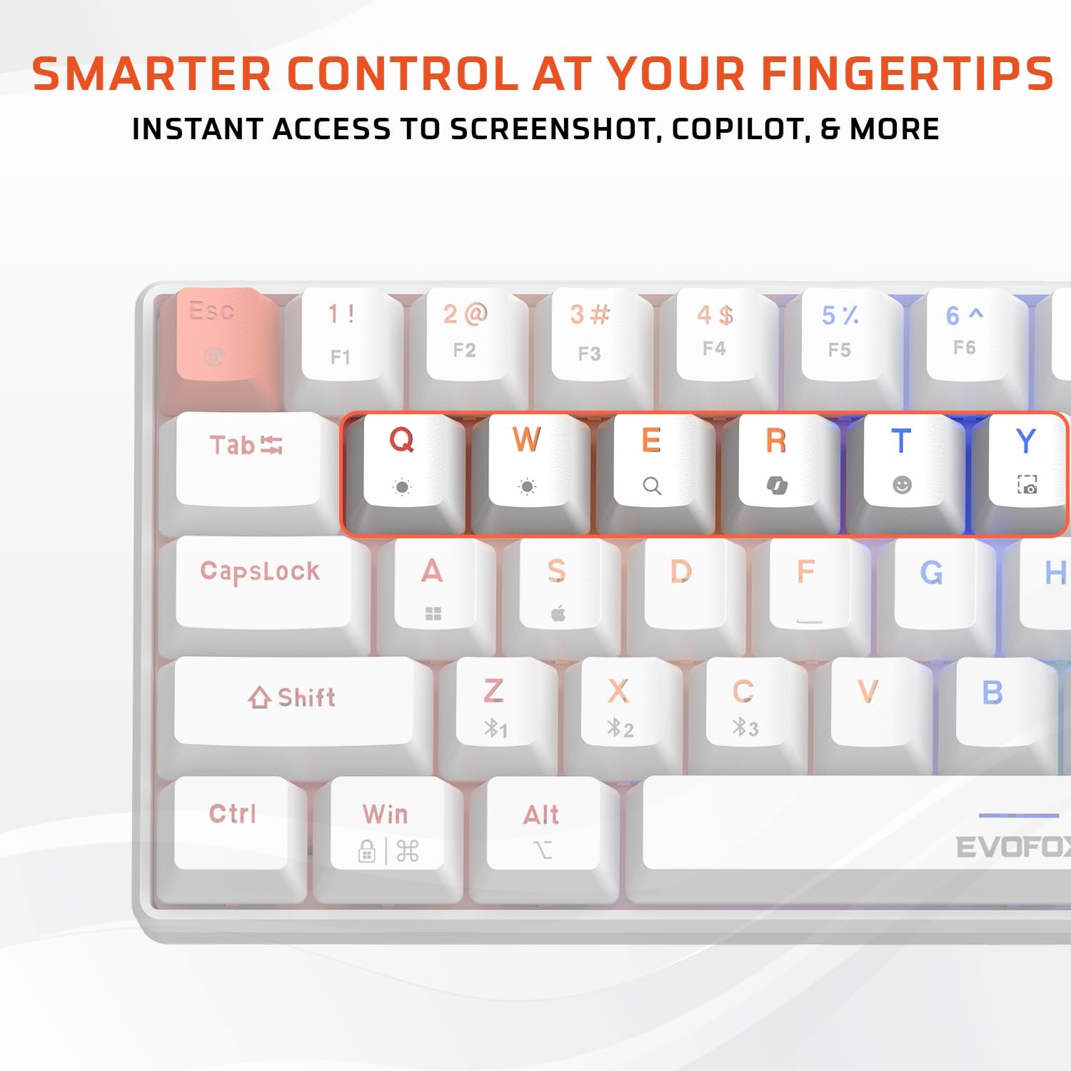 EvoFox Katana S Mini Mechanical Keyboards Wireless | Tri-Mode (3X... - Image 6