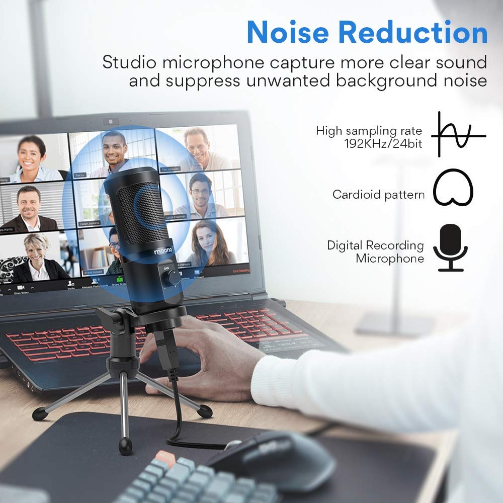Maono AU-PM461TR USB Condenser Mic for PC and Singing, Recording... - Image 5