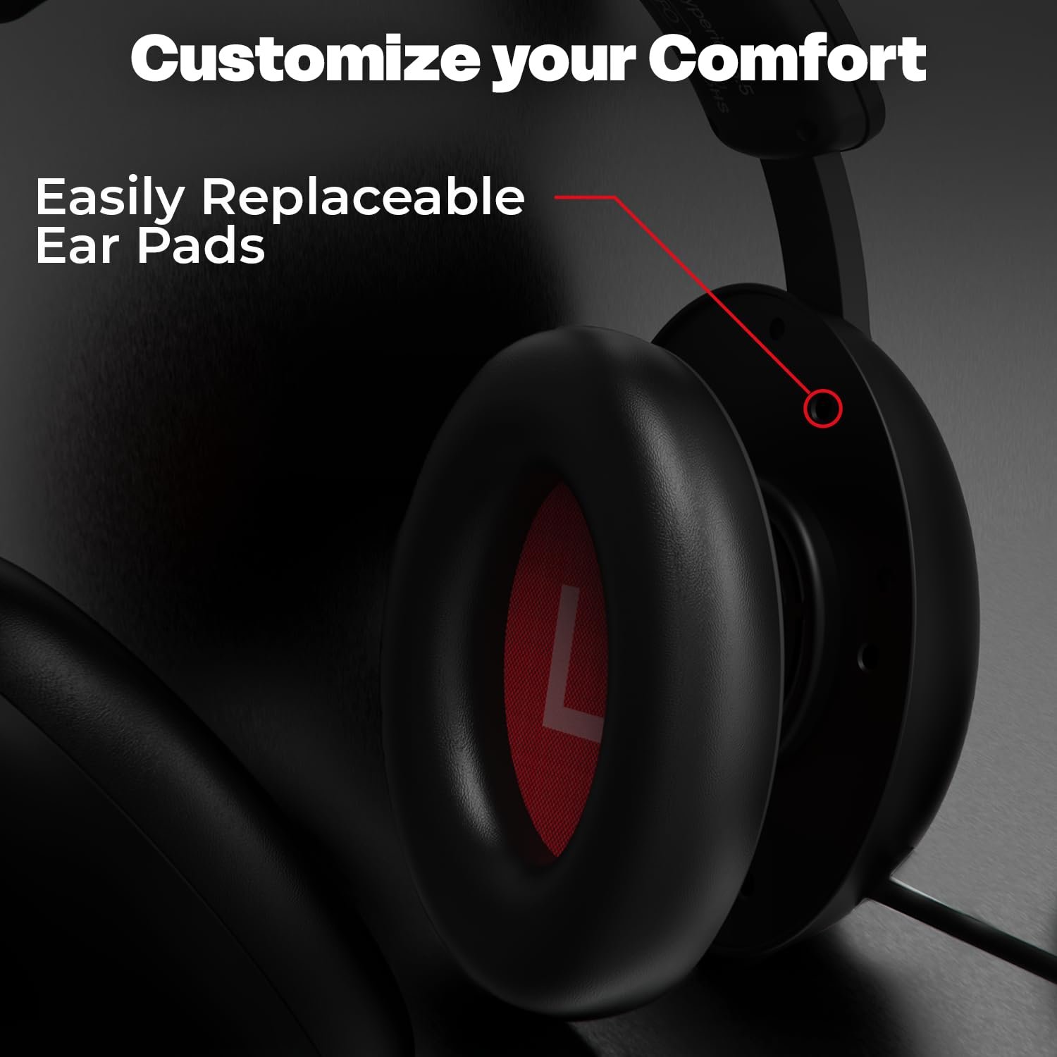 EvoFox Hyperion Gaming Headphones with Mic - Black, 50mm Drivers,... - Image 6