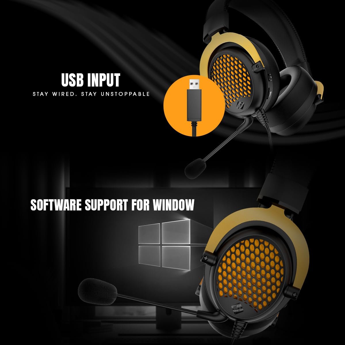Cosmic Byte CryoCore 7.1 Surround Wired Gaming Headset with Noise-Cancelling... - Image 3