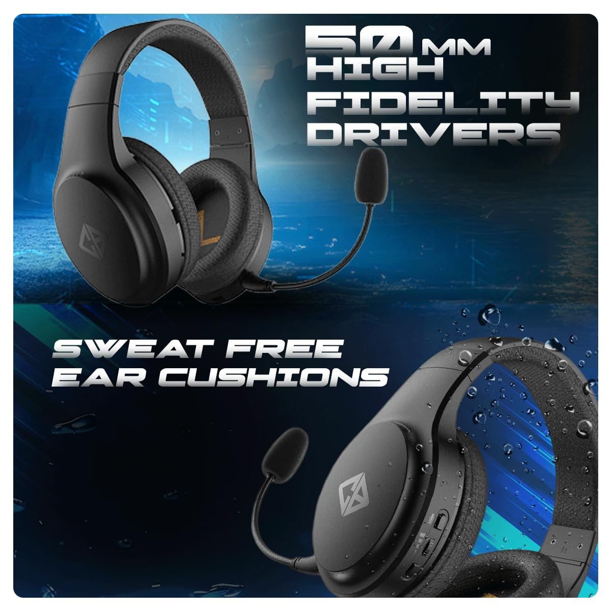 Cosmic Byte Inferno 2.4Ghz Wireless + Bluetooth + Wired Headphone,... - Image 4