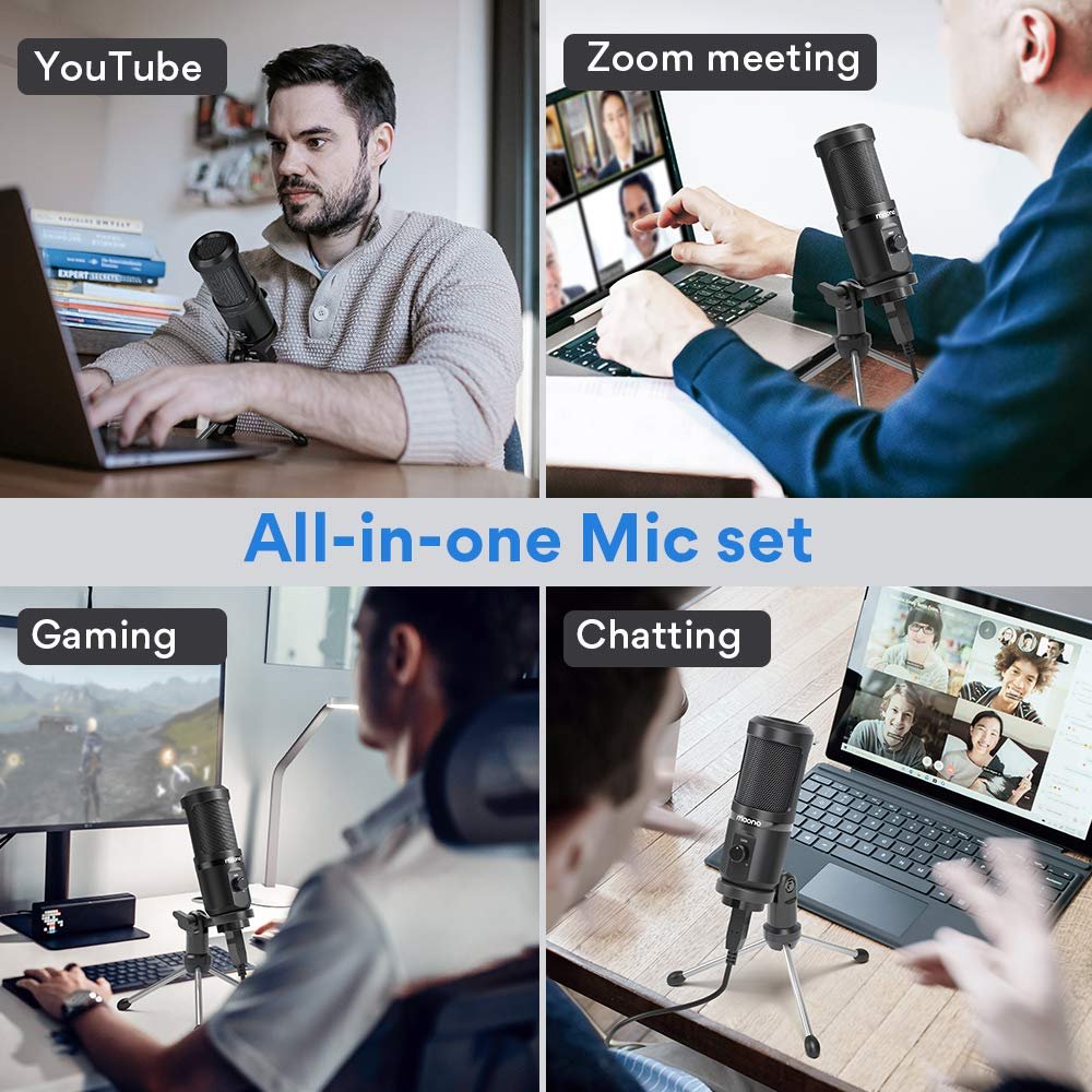 Maono AU-PM461TR USB Condenser Mic for PC and Singing, Recording... - Image 2