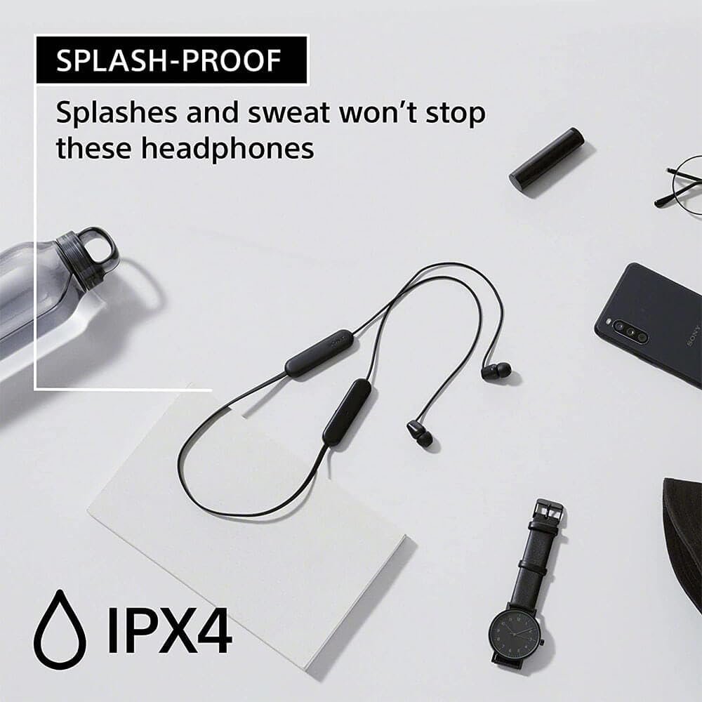 Sony WI-C100 Wireless Headphones with Customizable Equalizer for Deep Bass... - Image 3