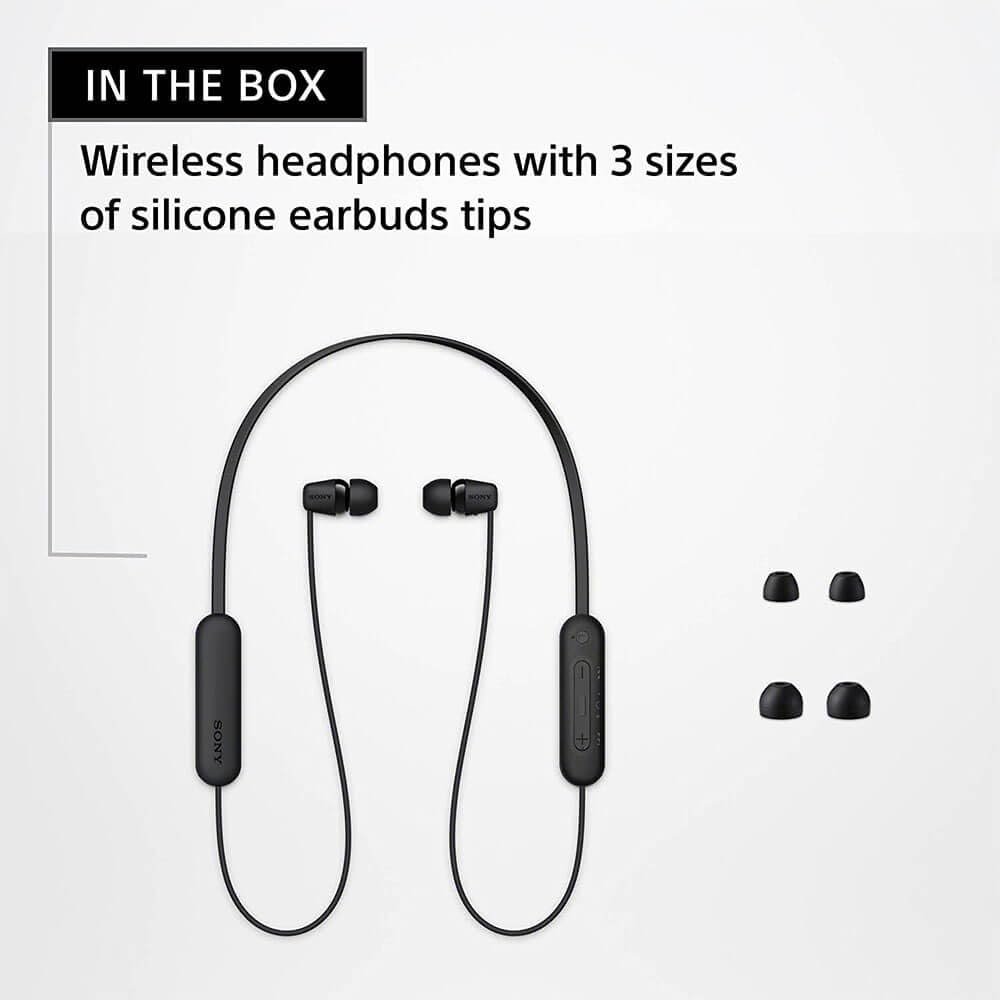 Sony WI-C100 Wireless Headphones with Customizable Equalizer for Deep Bass... - Image 2