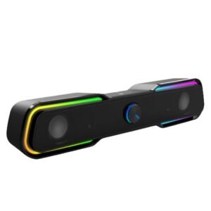 HP DHE-6002 Wired Speaker, 3.5mm aux connectivity, Surround Sound, PC and Phone Compatible Black - Open Box