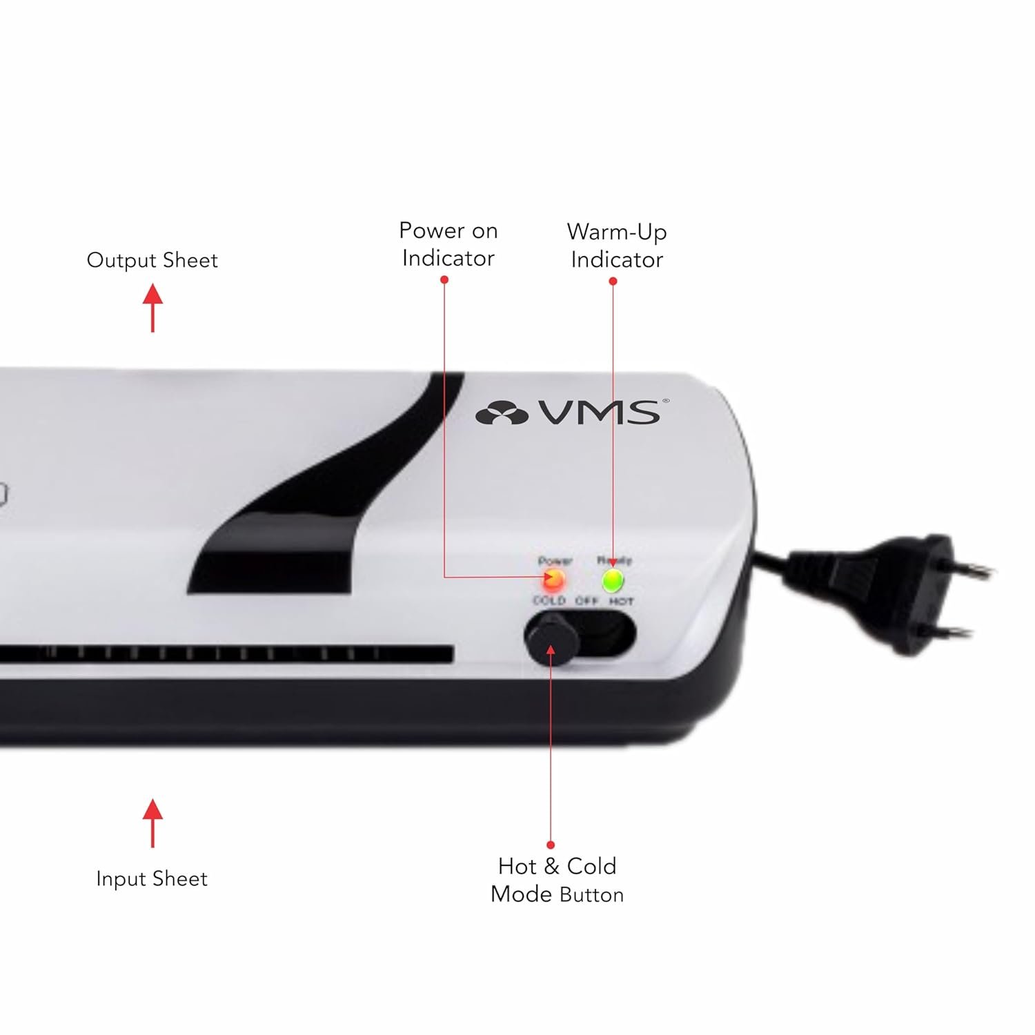 VMS Classic A3/A4 Laminator, Rapid Warm-Up Machine - Open Box - Image 4