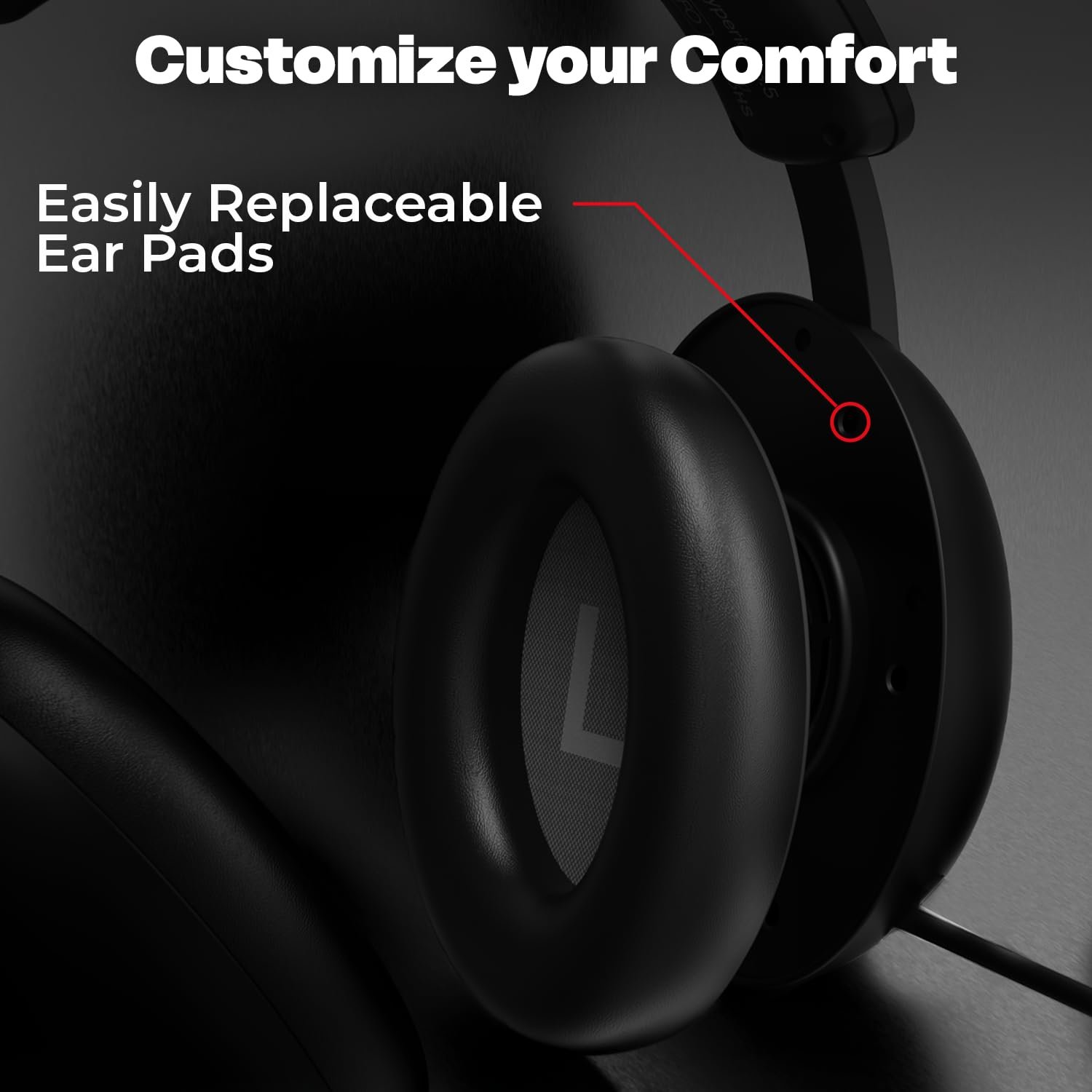 EvoFox Hyperion 7.1 Gaming Headphones with Mic - Black, 50mm... - Image 5