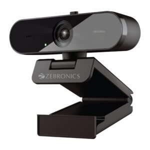 Zebronics FHD USB Webcam, 30FPS, 2P2G Lens, Auto-White Balance, Built-in Mic, for Teams, FaceTime, PC/Laptop (Live Pro) - Open Box