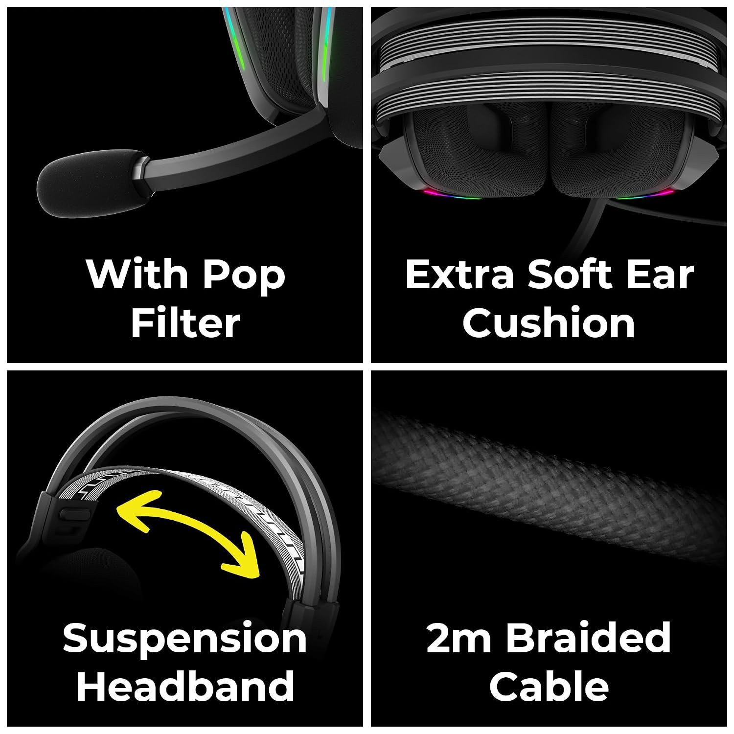 ZEBRONICS Havoc Premium Wired Gaming Over Ear Headphone with Dolby... - Image 5