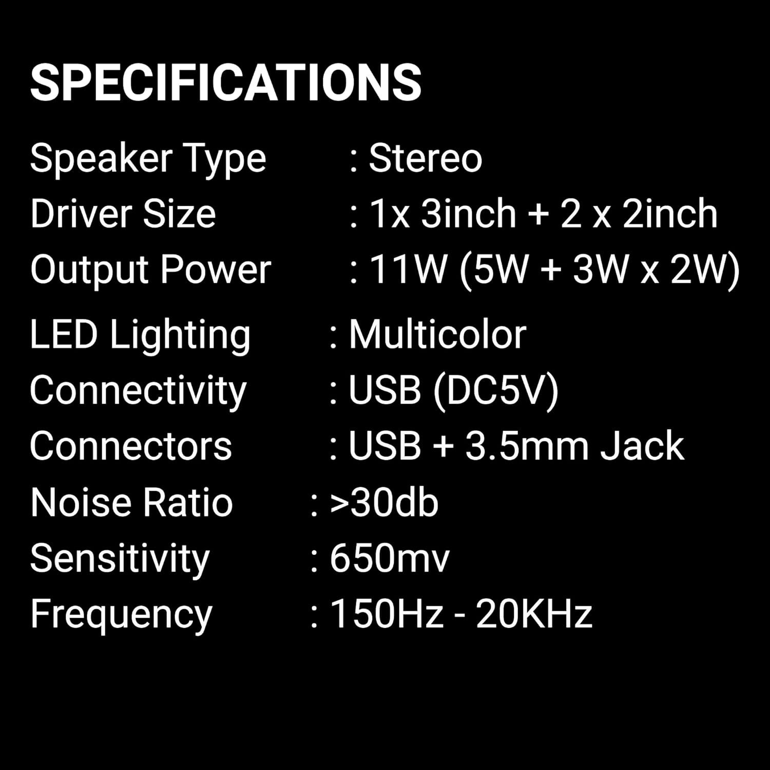 Ant Esports GS270 2.1 Stereo Wired Gaming Speakers with Subwoofer,... - Image 5