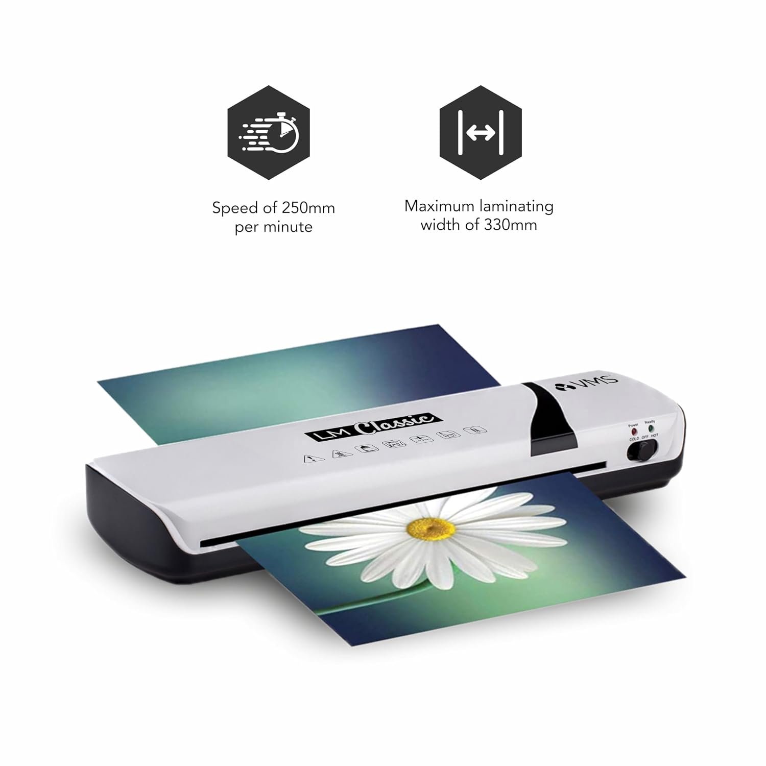 VMS Classic A3/A4 Laminator, Rapid Warm-Up Machine - Open Box - Image 6