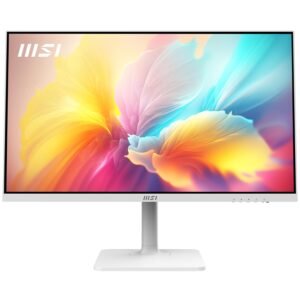 MSI Modern MD272QXPW 27 Inch 2K WQHD Office Monitor - 2560 x 1440 IPS Panel, 100 Hz, 4-Way Adjustable Stand, White - Open Box
