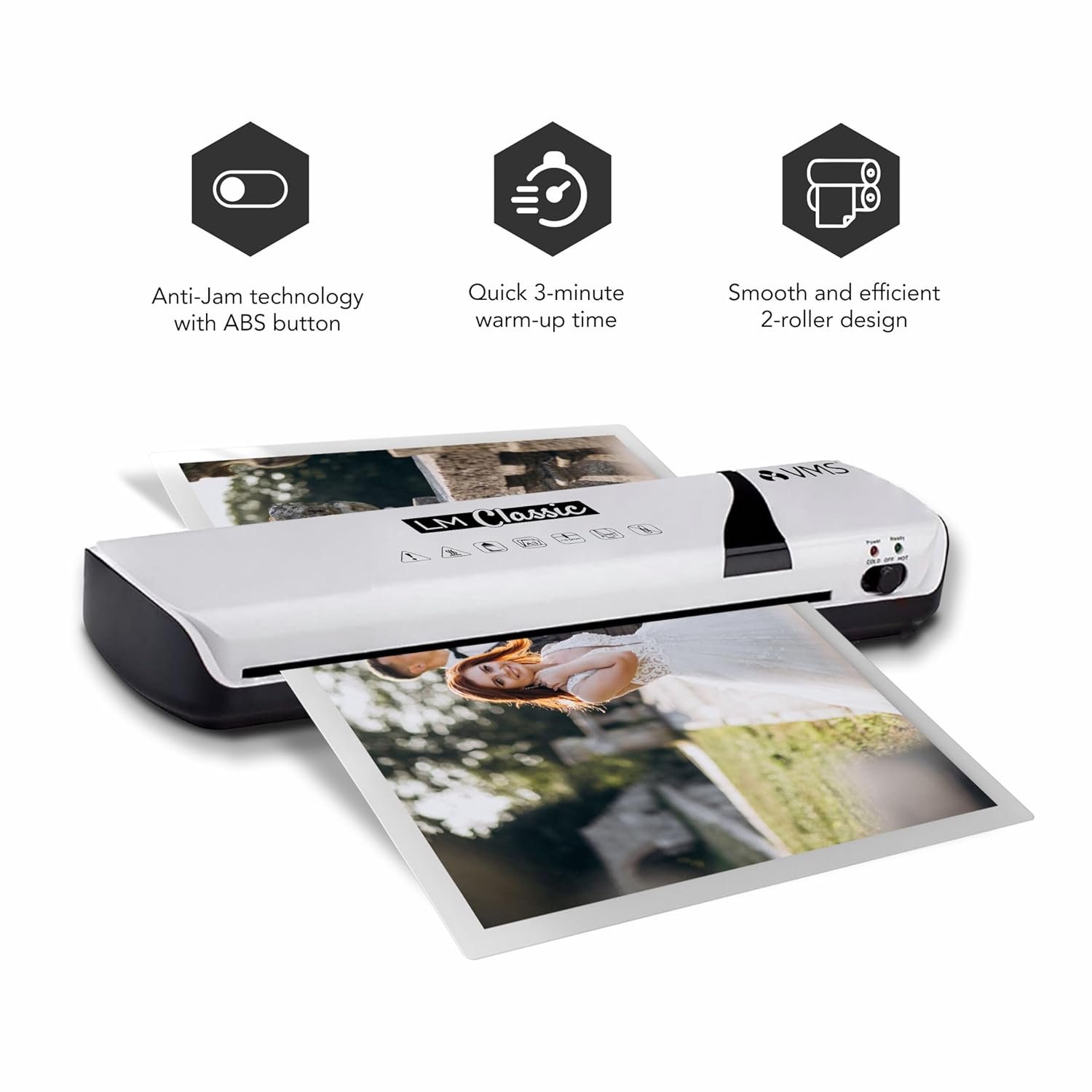 VMS Classic A3/A4 Laminator, Rapid Warm-Up Machine - Open Box - Image 5