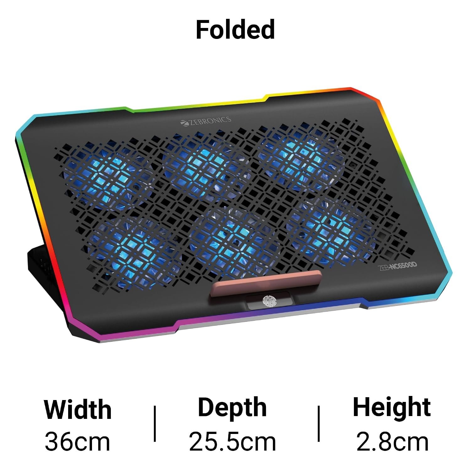 ZEBRONICS NC6500D Laptop Cooling Pad with Support up to 17-inch... - Image 7