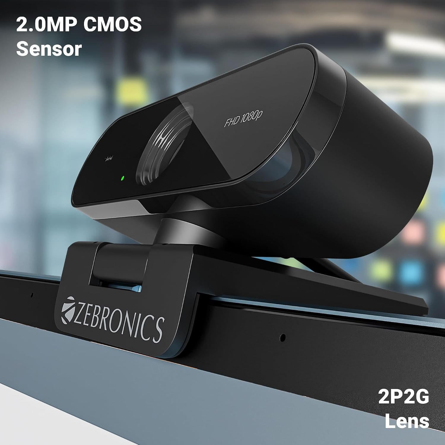 Zebronics FHD USB Webcam, 30FPS, 2P2G Lens, Auto-White Balance, Built-in... - Image 8