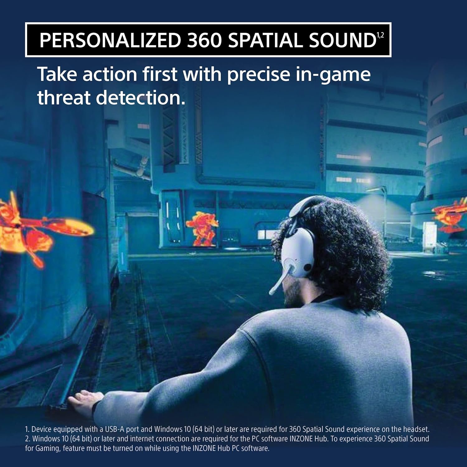Sony INZONE H9, WH-G900N Wireless Noise Cancelling Gaming Headset, Over... - Image 4