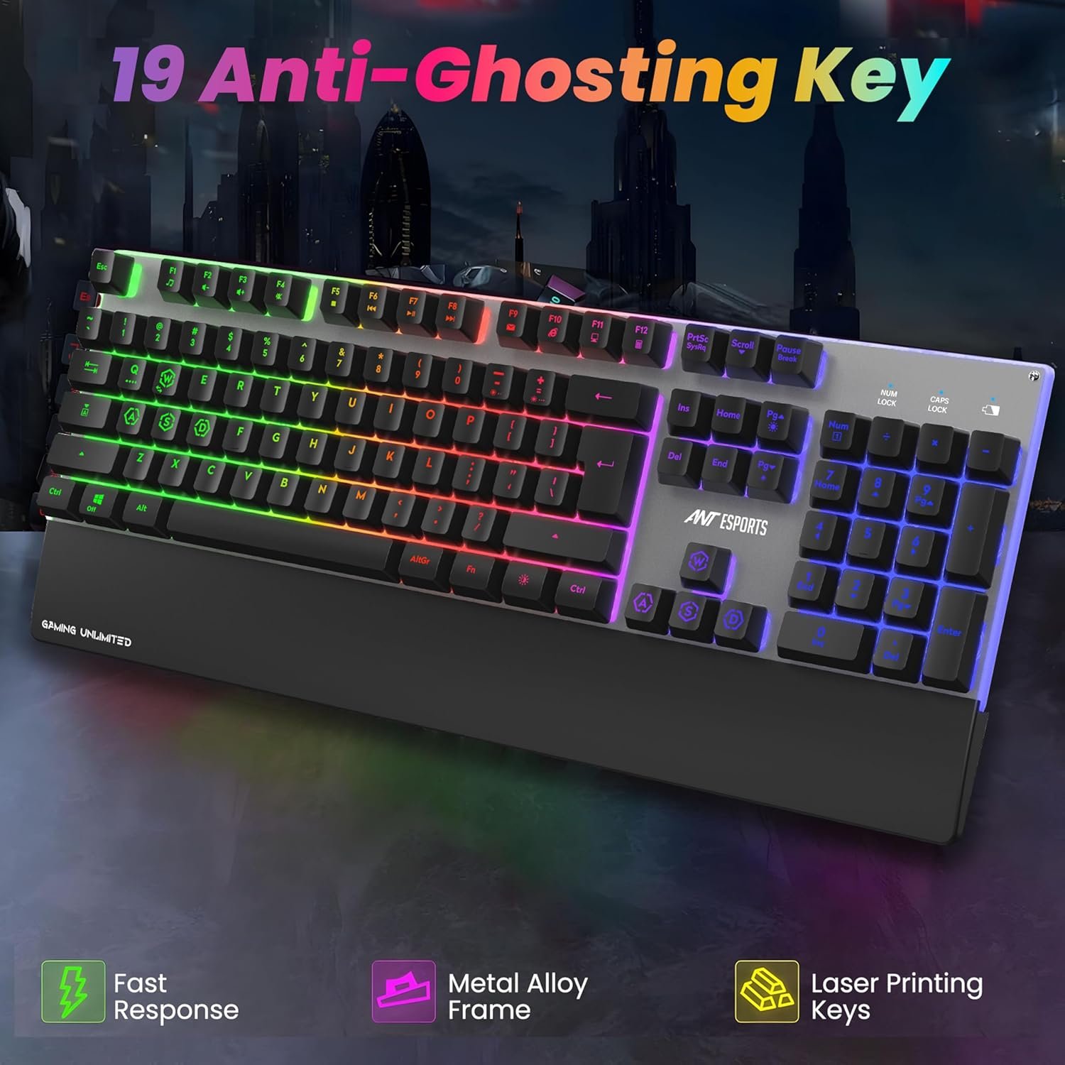Ant Esports KM500 Pro Wireless Gaming Keyboard and Mouse Combo,... - Image 4
